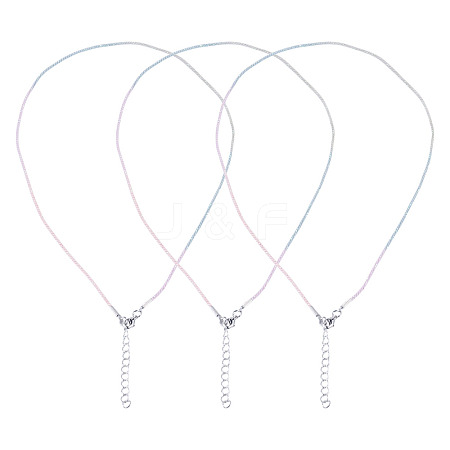 10Pcs Cotton & Metallic Cord Necklace Making NJEW-TAC0054-1