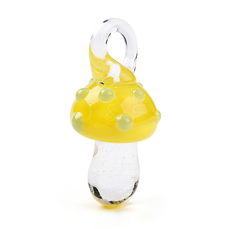 Handmade Lampwork Pendants LAMP-T021-18G-1