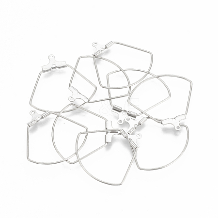 304 Stainless Steel Wire Pendants STAS-S103-03-1