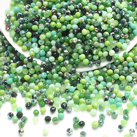 Electroplate Glass Beads GLAA-D020-01A-1
