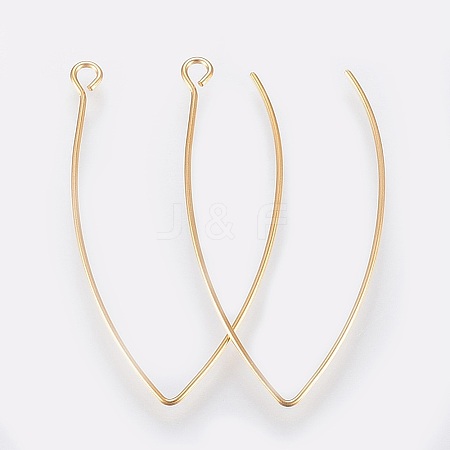 Ion Plating(IP) 304 Stainless Steel Earring Hooks X-STAS-K184-05-01G-A-1