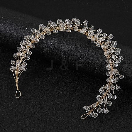 Pearl Crystal Soft Chain Hairband - Bridal Wedding Hair Accessories. ST1292366-1