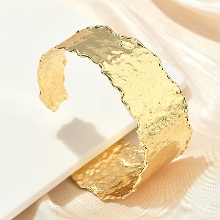 Brass Cuff Bangles for Women BJEW-A038-01C-G-1