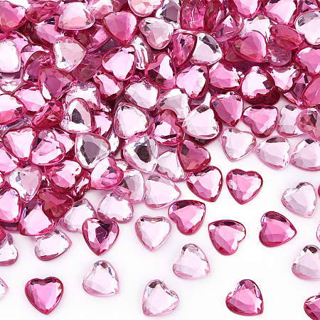 200Pcs 2 Colors Imitation Taiwan Acrylic Rhinestone Cabochons GACR-YW0001-06-1