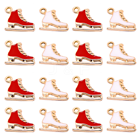 20Pcs 2 Colors Alloy Enamel Pendants PALLOY-CJ0001-137-1