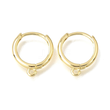 Brass Huggie Hoop Earring Findings KK-A303-30G-1