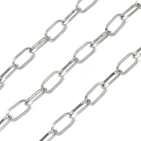 304 Stainless Steel Paperclip Chains CHS-P024-03P-1
