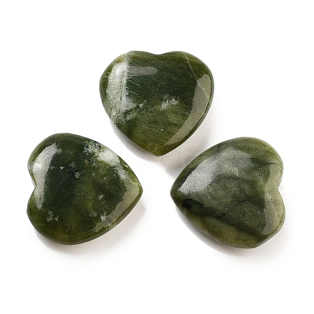 Heart Natural Chinese Jade Worry Stone G-C134-06A-11-1