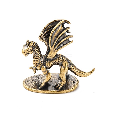 Brass Pterosaur Display Decoration KK-D370-10AG-C-1