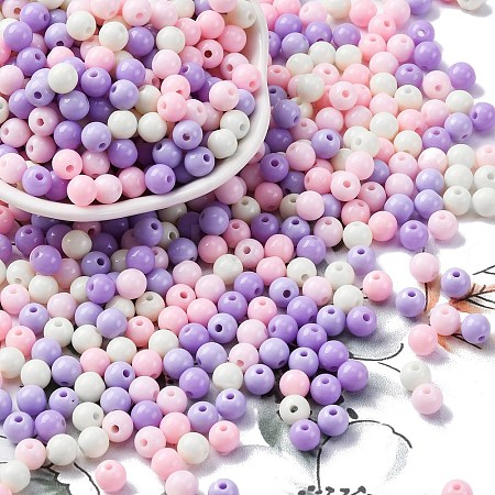 Opaque Acrylic Beads SACR-Q004-01I-1