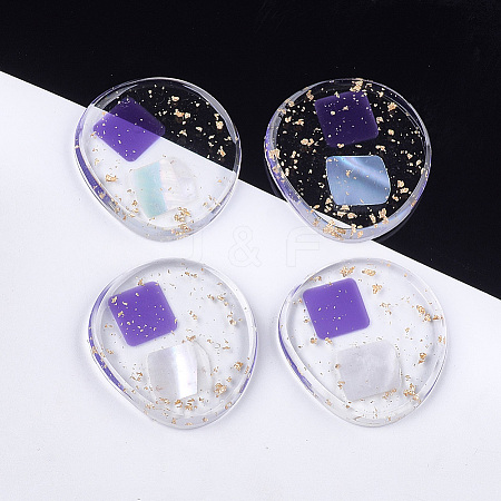 Transparent Resin Cabochons CRES-S362-013A-02-1