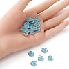 Light Gold Plated Alloy Enamel Pendants ENAM-YW0002-20C-4