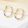 Brass Twist Hoop Earrings EJEW-Q014-02G-1
