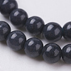 Natural Mashan Jade Round Beads Strands G-D263-4mm-M-3