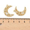 Brass Micro Pave Clear Cubic Zirconia Pendants KK-S531-18G-3