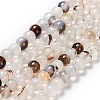 Natural Dendritic Agate Beads Strands G-D845-04-10mm-2