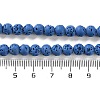Synthetic Lava Rock Dyed Beads Strands G-H311-08A-09-5