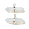 Natural & Synthetic Mixed Gemstone Double Terminal Pointed Pendants G-NH0001-15P-2