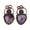 Natural Amethyst Pendants G-Z101-06R-08-1