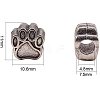Tibetan Style Zinc Alloy European Beads PH-MPDL-R038-008AS-2