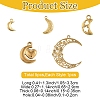 5Pcs 5 Styles Ion Plating(IP) 304 Stainless Steel Pendants STAS-YW0003-61-2