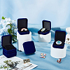 Flocking Plastic Badge Storage Box CON-WH0105-04A-4