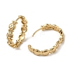KC Gold Plated Brass Micro Pave Cubic Zirconia Hoop Earring EJEW-L271-16KCG-02-2