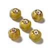 Vintage Porcelain Pumpkin Beads PORC-L080-H16-1
