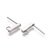 Non-Tarnish 304 Stainless Steel Stud Earring Findings STAS-E482-03B-P-1