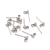 Non-Tarnish 304 Stainless Steel Ear Stud Components STAS-F227-18A-P-3