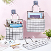 Tartan Pattern Polycotton Bedside Caddy for Student Dorm AJEW-WH0348-11-5