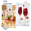 32Pcs 8 Colors Acrylic Wine Glass Charms AJEW-CJ0001-69-7
