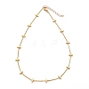 Brass Twisted Chain Curb Chain Necklaces NJEW-JN03092-01-1