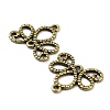 Tibetan Style Alloy Links Connectors TIBEP-EA11609YKG-AB-FF-2