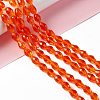 Glass Beads Strands GLAA-R024-11x8mm-18-2