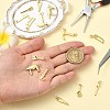 14Pcs 7 Styles Rack Plating Brass Pendants KK-CJ0003-27-4