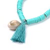 Handmade Polymer Clay Heishi Beads Stretch Bracelets BJEW-JB04251-M-4