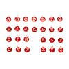 2 Sets 2 Styles Golden Plated Alloy Enamel Charms ENAM-YW0001-28F-1