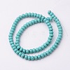 1 Strand Synthetic Turquoise Rondelle Beads Strands X-TURQ-G109-6x4mm-06-2