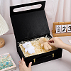 Folding Cardboard Paper Packing Boxes with Handles CON-WH0095-184-3