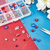 Independence Day Theme Drop Earring DIY Making Kit DIY-SC0018-27-4