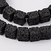 Dyed & Natural Lava Rock Beads Strands G-L435-01-8mm-18-1