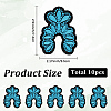 10Pcs Computerized Embroidery Cloth Self Adhesive Patches DIY-GF0011-73B-2