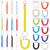 CRASPIRE 26Pcs 13 Colors Plastic Spring Rope for Mobile Phone Bag Accessories FIND-CP0001-61-1