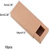 Kraft Paper Folding Box CON-WH0010-01L-C-2