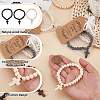 24Pcs Wood Cross Charm Bracelets BJEW-GO0001-43-3