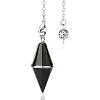 Natural Obsidian Pointed Dowsing Pendulums PW-WGED13A-02-1