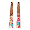 Translucent Resin & Walnut Wood Big Pendants RESI-TAC0017-46-D02-2