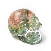 Natural Fluorite Skull Beads G-P490-02-2