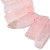 Natural Rose Crystal Beads Strands G-S386-D12-4